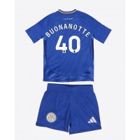 Stroje piłkarskie Leicester City Facundo Buonanotte #40 Koszulka Podstawowej dla dzieci 2024-25 Krótki Rękaw (+ szorty)